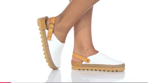 Reef Shoes - Reef Cushion Sage Slingback Espadrille Clogs
white canvas adjustable strap 8